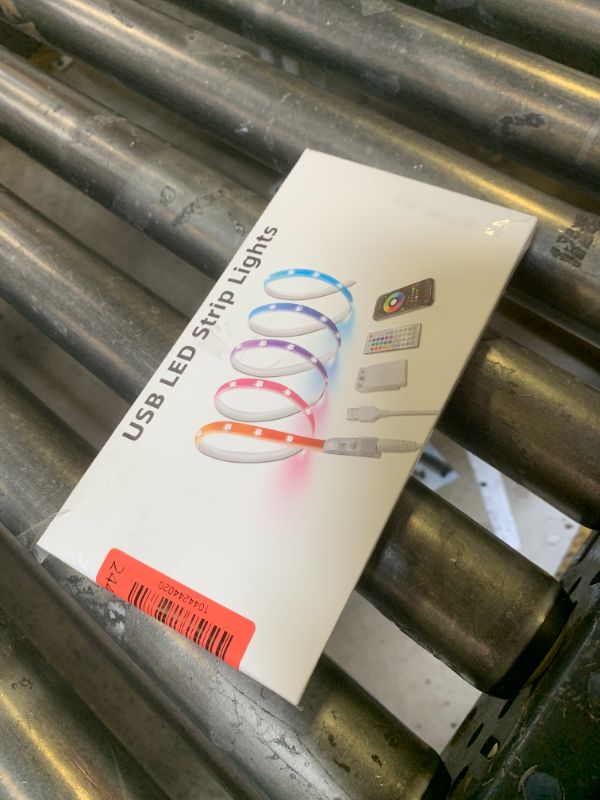 Photo 1 of Battery Powered LED Strip Lights 13.12 ft, Battery Operated Color Changing RGB USB LED Lights with Music Sync App & Remote Control for Bedroom, TV, Party & Room Decoration
