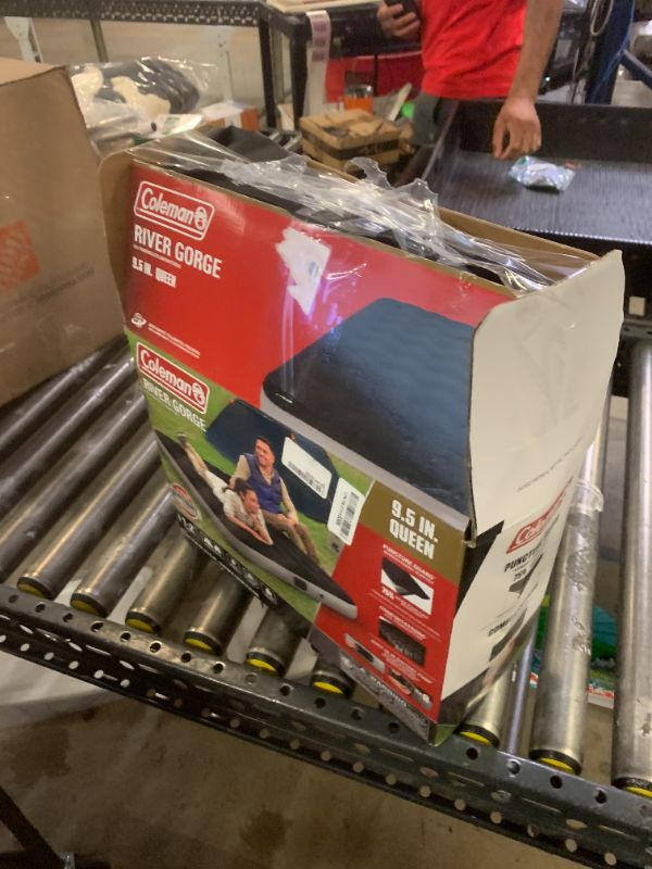 Photo 1 of Coleman: River Gorge: 9.5" Queen Airbed - Built-in Battery Air Pump, Inflatable Mattress, Puncture Guard, Durable Design, All Terrain, Indoor-Outdoor