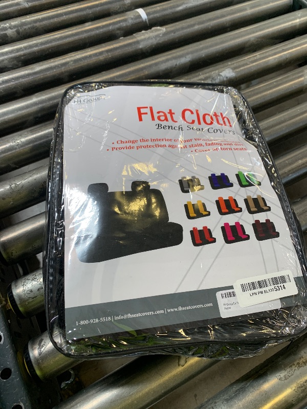 Photo 1 of FH Group Car Seat Cover Rear Seat Cover for Back Seat Cloth - Universal Fit for Cars with Solid Bench, Black Car Seat Protector for Dogs and Kids, Car Interior Accessories for SUV, Sedan and Van