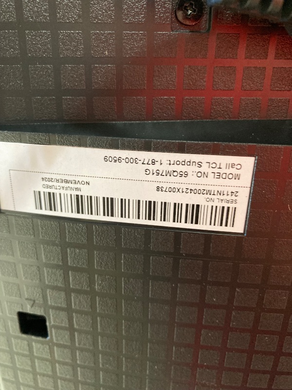 Photo 1 of **SMASHED SCREEN FINAL SALE**TCL 65-Inch QM7 QLED 4K Smart QD-Mini LED TV with Google TV (65QM751G, 2024 Model) Dolby Vision IQ, Dolby Atmos, HDR, Game Accelerator up to 240Hz, Voice Remote, Works with Alexa, Streaming Television