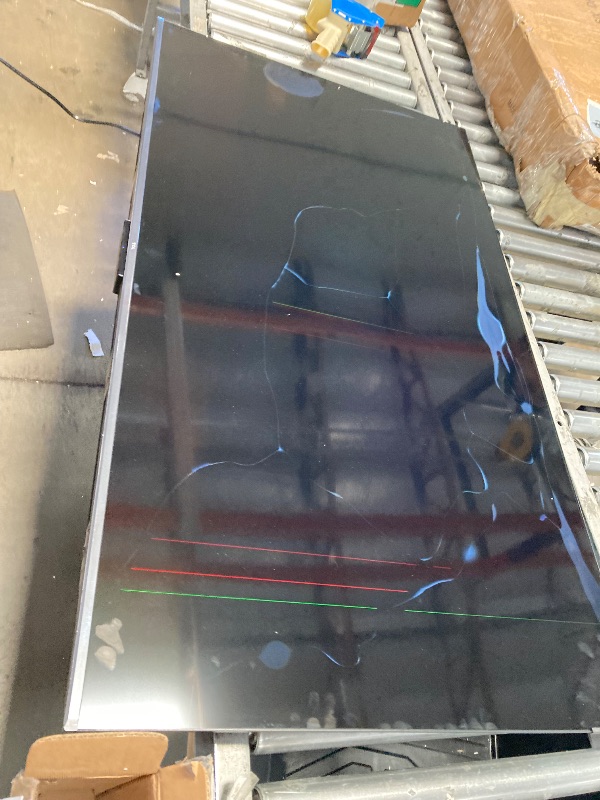 Photo 1 of **SMASHED SCREEN FINAL SALE**TCL 55-Inch Q65 QLED 4K UHD Smart TV with Google TV (55Q651G, 2024 Model) Dolby Vision, Dolby Atmos, HDR Pro+, Game Accelerator Enhanced Gaming, Voice Remote, Works with Alexa, Streaming Television