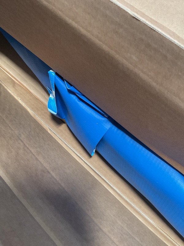 Photo 1 of Intex 14.75' x 86" x 33" Rectangular Frame Above Ground Outdoor Backyard Swimming Pool with Flow Control Valve for Quick Draining, Blue