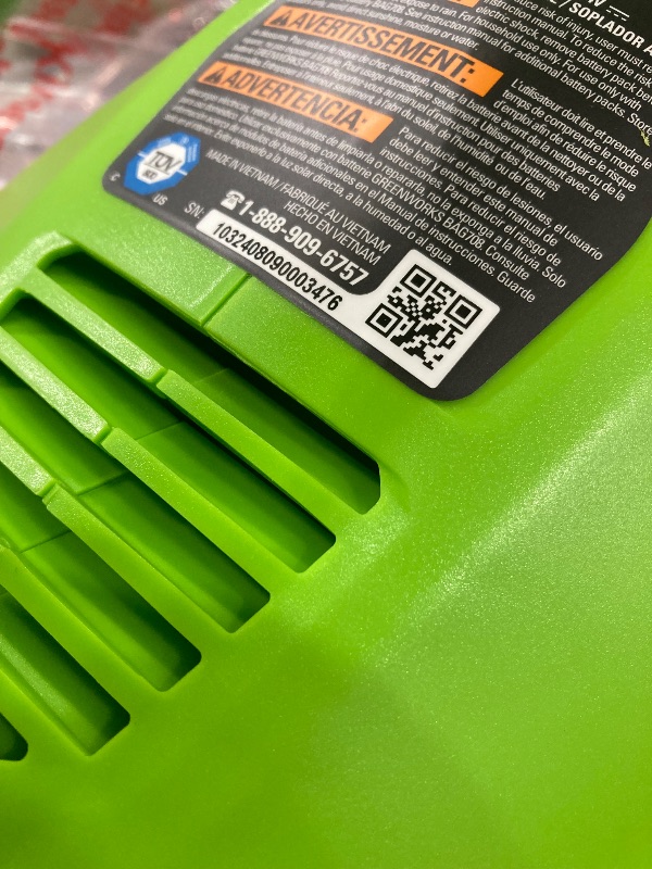 Photo 1 of (TOOLS ONLY NO BATTERIES OR CHARGER)Greenworks 40V 16" Brushless Cordless (Push) Lawn Mower + Blower (350 CFM) + 13" String Trimmer (Bonus Spools), 4.0Ah 
