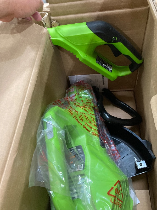Photo 1 of (TOOLS ONLY NO BATTERIES OR CHARGER)Greenworks 40V 16" Brushless Cordless (Push) Lawn Mower + Blower (350 CFM) + 13" String Trimmer (Bonus Spools), 4.0Ah 