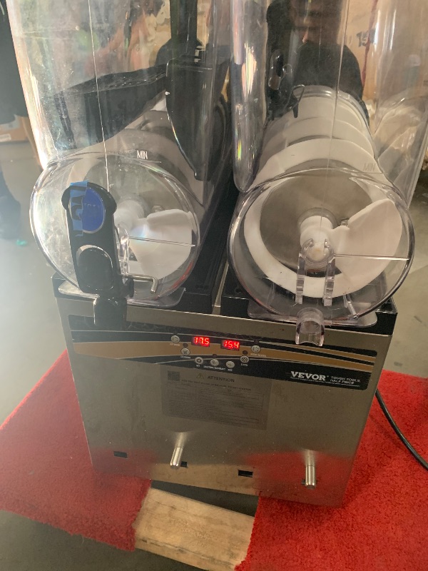 Photo 1 of ***PARTS ONLY****VEVOR Slushy Machine, 15Lx2 Double Tank Commercial Margarita Machine, 120 Cups Stainless Steel Margarita Smoothie Frozen Drink Machine, Slushie Machine for Home Party Restaurants Cafe Bars