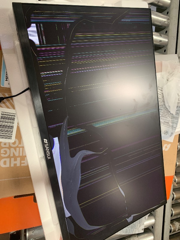 Photo 1 of ****Damaged Screen, Final Sale!!****

SANSUI 24 Inch Gaming Monitor 180Hz, DP 1.4 & HDMI 2.0 Ports High Refresh Rate Computer Monitor, Racing FPS RTS Modes, 1ms Response Time 110% sRGB (ES-G24F4, HDMI Cable Included)