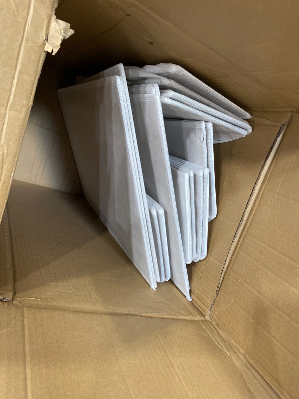 Photo 1 of **MISSING A BLACK FLOOR STOPPER ON ONE CORNER**WLIVE 6 Drawer Dresser for Bedroom Large, Fabric White Dresser TV Stand for 50, 55, 60 inch TV, Wide Long Chest of Drawers with Deep Drawer for Closet, Bedroom, Living Room, Hallway