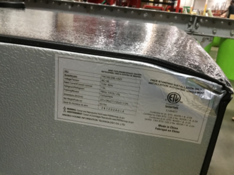 Photo 1 of ***DENTED/DOES NOT FUNCTION/PARTS ONLY***
EUHOMY 45 Bottle Wine Cooler Refrigerator, Small Built-in Wine Fridge for Red, White and Champagne, 4.5 Cu.ft Mini Fridge with Adjust Temperature, Black
