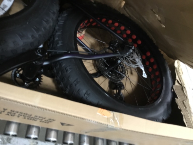 Photo 1 of (sold for parts) (missing pieces) Mongoose Argus Sport Adult Fat Tire Mountain Bike, 26-inch Wheels, Tetonic T2 Aluminum Frame, Hydraulic Disc Brakes, Large Frame, Black