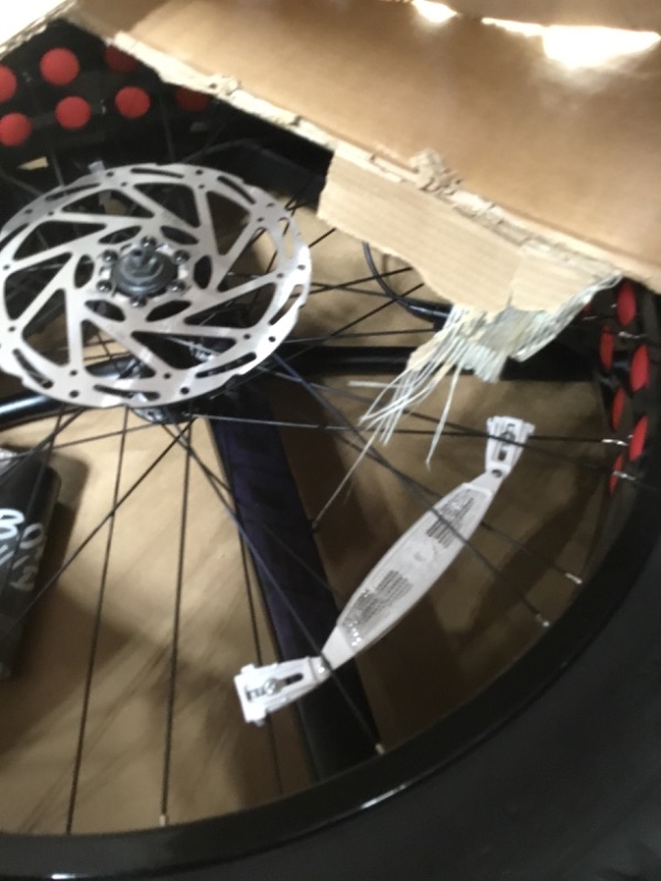 Photo 1 of (sold for parts) (missing pieces) Mongoose Argus Sport Adult Fat Tire Mountain Bike, 26-inch Wheels, Tetonic T2 Aluminum Frame, Hydraulic Disc Brakes, Large Frame, Black