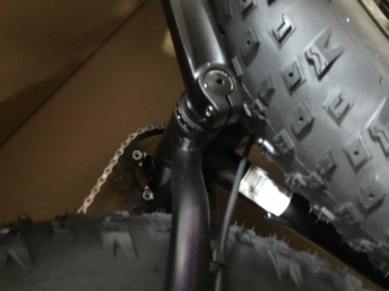 Photo 1 of (sold for parts) (missing pieces) Mongoose Argus Sport Adult Fat Tire Mountain Bike, 26-inch Wheels, Tetonic T2 Aluminum Frame, Hydraulic Disc Brakes, Large Frame, Black