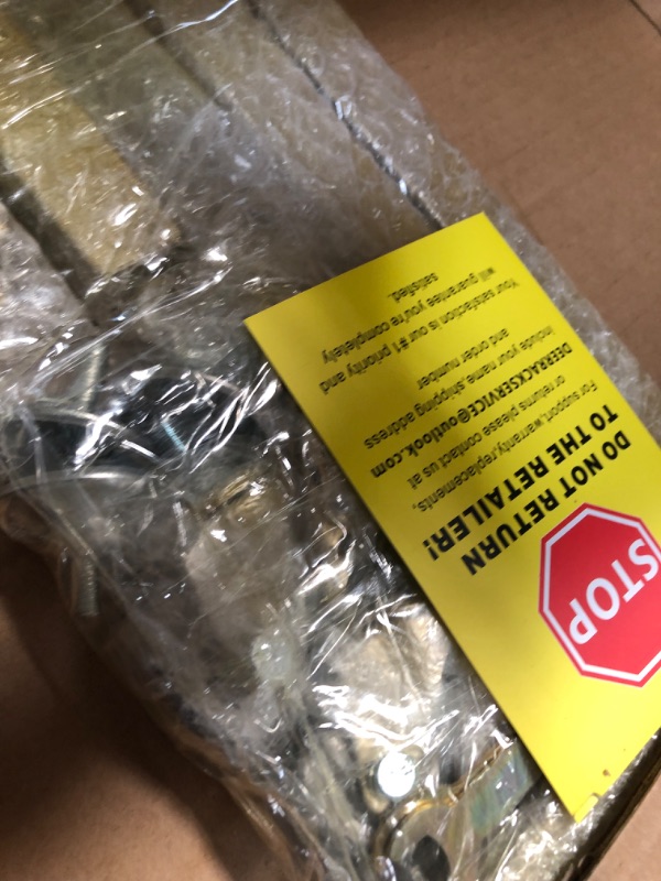 Photo 1 of HOMEKAYT Gold Clothing Rack on Wheels 2 Tier Hanging Rods Gold Clothes Rack for Boutique Retail-47''L