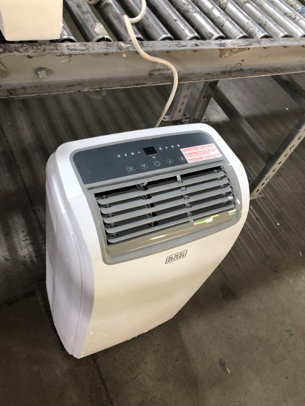 Photo 1 of ***PARTS ONLY***BLACK+DECKER Smart Portable Air Conditioner with Heat, 12,000 BTU Cooling, 9,000 BTU Heating for Rooms up to 550 Sq. Ft., Follow Me Remote, BPACT12HWT, White