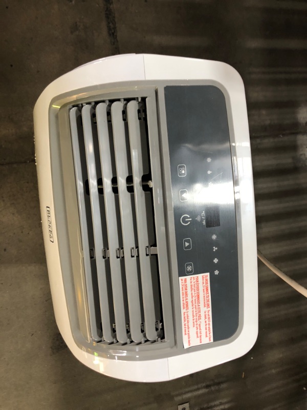 Photo 1 of ***PARTS ONLY***BLACK+DECKER Smart Portable Air Conditioner with Heat, 12,000 BTU Cooling, 9,000 BTU Heating for Rooms up to 550 Sq. Ft., Follow Me Remote, BPACT12HWT, White