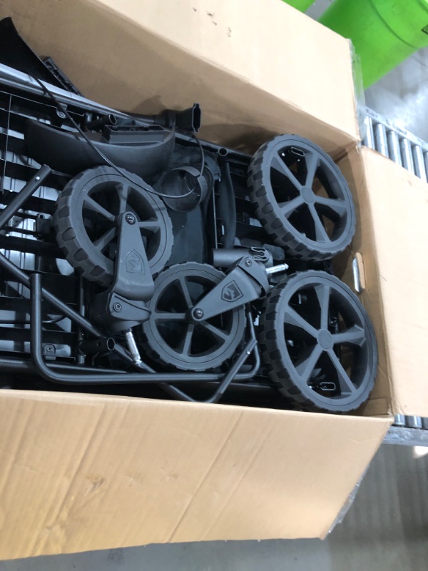 Photo 1 of ***MISSING SHADE***

BOB Gear Renegade Canopy Stroller Wagon with 3 Seats, 5-Point Harness System, All-Terrain Tires, and Push and Pull Handle, Nightfall