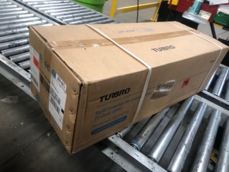 Photo 1 of ****************THIS IS ONLY THE INDOOR UNIT****************

TURBRO 12,000 BTU Ductless Mini Split AC with Heat Pump, Inverter Compressor, 20 SEER2, 115V, R32 Refrigerant, Pre-charged Evaporator, WiFi-Enabled, Works with App, AHRI Certified, Finnmark Ser