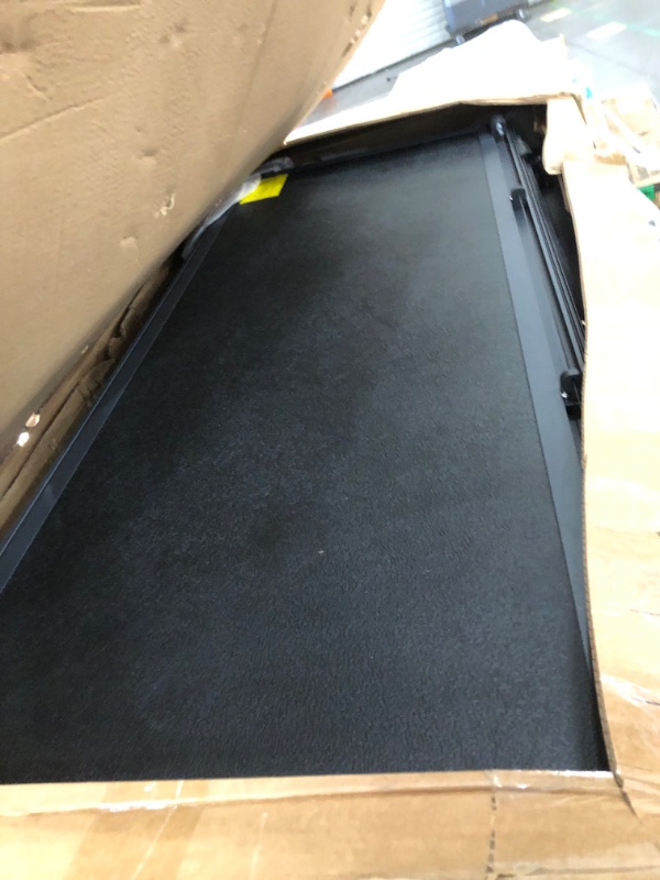 Photo 1 of (Used)(damaged) (missing hardware) Rough Country Hard Tri-Fold Tonneau Cover for Ford F-250 & F-350 Super Duty (2017-2025) -Bed Cover, Fits 6'10 (81.9") Bed