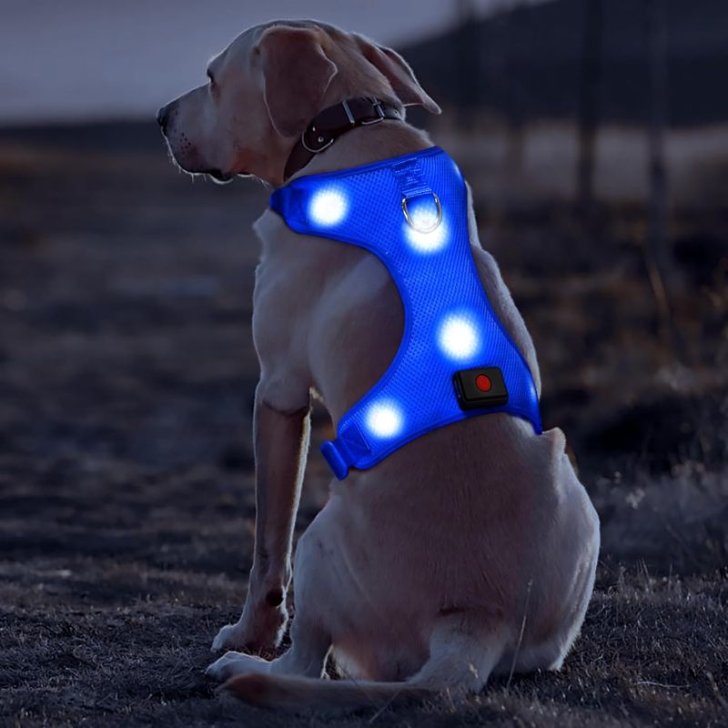 Photo 1 of *************ITEM IS ACTUALLY BLUE************
BUMBIN Tactical Dog Harness for Large Dogs No Pull, Famous TIK Tok No Pull Dog Harness, Fit Smart Reflective Pet Walking Harness for Training, Adjustable Dog Vest Harness with Handle Black XL
