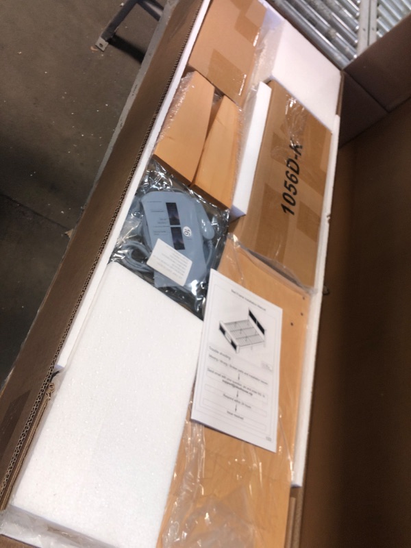 Photo 1 of ***PARTS ONLY***GarveeHome Natural Rattan King Size Bed Frame with Sliding Barn Door Storage Cabinets and Headboard, Boho Farmhouse Wood Platform Bed with Solid Wood Legs Support, No Box Spring Needed