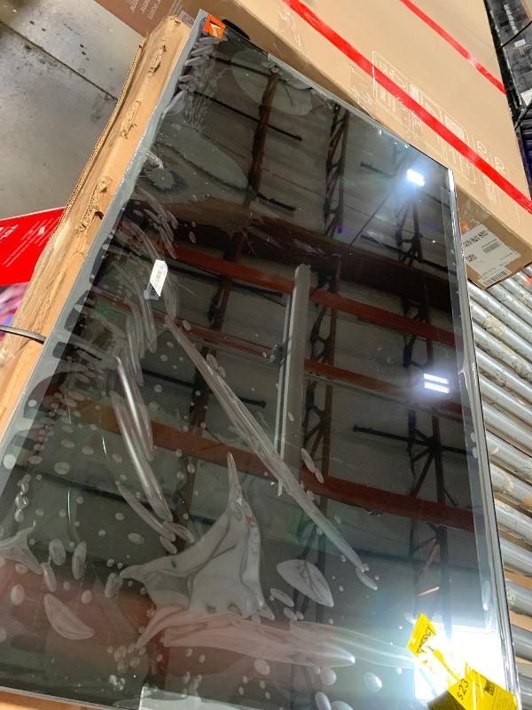 Photo 1 of ************SCREEN DAMAGED, NON-FUNCTIONAL, FINAL SALE********************
TCL 43-Inch Class S3 1080p LED Smart TV with Google TV (43S350G, 2023 Model), Google Assistant Built-in with Voice Remote, Compatible with Alexa, Streaming FHD Television,Black