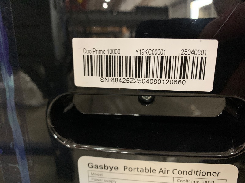 Photo 1 of ***PARTS ONLY ***Gasbye Dual Hose Portable Air Conditioner, [2025 Upgraded] Full DC Inverter Compressor, Energy-Saving 13.6 CEER, Low Noise (45dB), Cools Room up to 500 Sq.Ft., Backlit Remote Control, 14,000BTU, Black