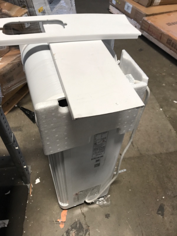 Photo 1 of (USED) Midea 10,000 BTU ASHRAE (7,100 BTU SACC) Portable Air Conditioner, Smart Control, Cools up to 300 Sq. Ft., with Dehumidifier & Fan mode, Easy- to-use Remote Control & Window Installation Kit Included(UNTESTED FULLY FOR ALL FUNCTIONS) 
