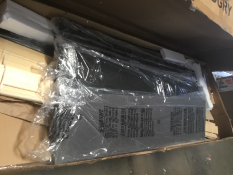 Photo 1 of *** PARTS ONLY *** VECELO Full Size Upholstered Platform Bed Frame with 4 Storage Drawers, Adjustable Velvet Rivets Headboard, Wooden Slats Support, No Box Spring Needed, Easy Assembly