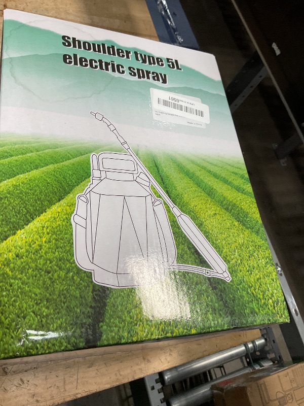 Photo 1 of ***PARTS ONLY***Battery Powered Sprayer 1.35Gallon/5L, 2025 Upgraded Electric Sprayer in Lawn and Garden with 3 Adjustable Force, Battery Indicator, Rechargeable Handle, Telescopic Wand,3 Mist Nozzles,Shoulder Strap