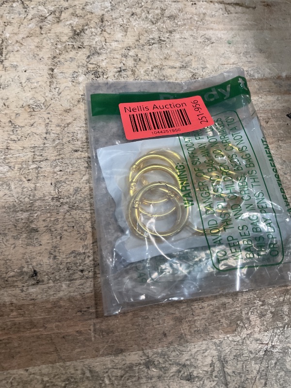 Photo 1 of 10 Pack 1 Inch Gold Spring O Rings, Metal Keychain Ring Round Carabiner Clips for Replacement Purse Ring Hardware, Keyrings Buckles, Paracord Keychain Lanyard, Home Car Keyrings Attachment