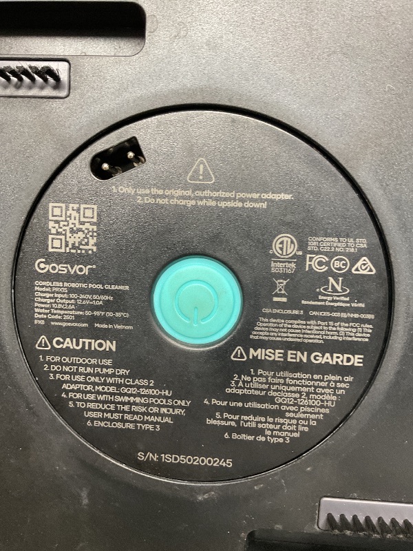 Photo 1 of ***parts only***Cordless Robotic Pool Cleaner

