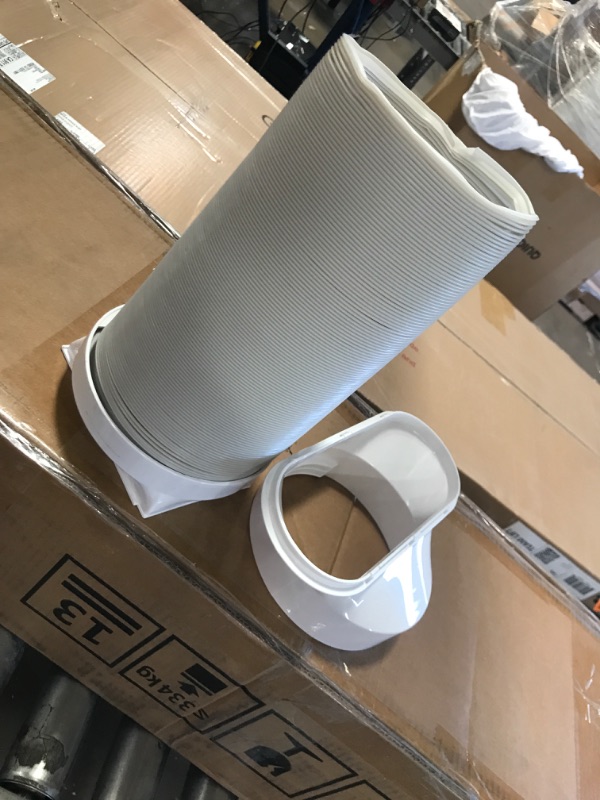 Photo 1 of 10,000 BTU Portable Air Conditioner Cools 200 Sq. Ft. with Dehumidifier, Ventilating and Remote Control in White


