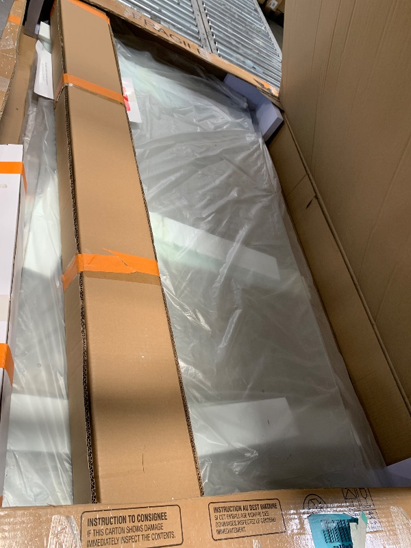 Photo 1 of ***PARTS ONLY***CKB Bathtub Shower Door. 5/16"(8mm) Tempered Glass. 57 1/2"- 60" Width Adjustable x 60" Height Frameless Sliding Tub Door. Brushed Gold Hardware Kit