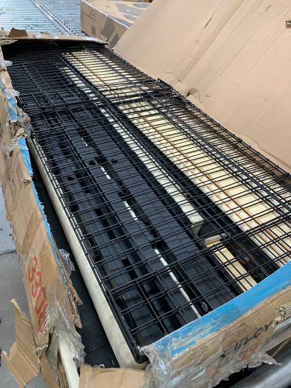 Photo 1 of ****PARTS ONLY***VECELO Full Size Upholstered Bed Frame with 4 Drawers and Headboard, Velvet Platform Storage Bedframe, Wooden Slats Support, No Box Spring Needed,Bone Beige