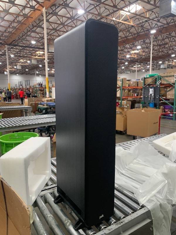 Photo 1 of (MINOR DAMAGES) Polk Signature Elite ES60 Tower Speaker - Hi-Res Audio Certified, Dolby Atmos & DTS:X Compatible, 1" Tweeter & Three 6.5" Woofers, Power Port Technology for Effortless Bass, Stunning Black