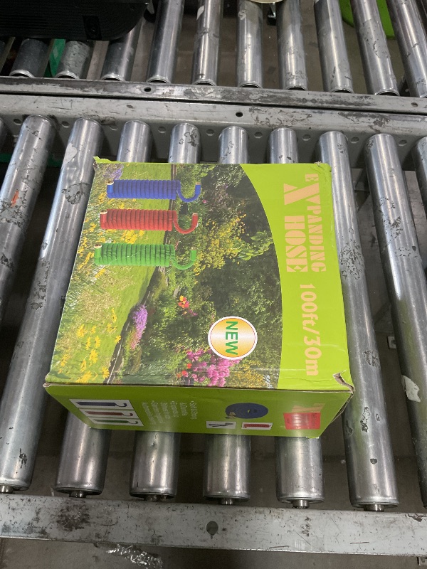 Photo 1 of 100 ft Expandable Garden Hose, 2025 New Ultra Lightweight Kink Free Flexible Water Hose 100ft, 10 Pattern Spray Nozzle, Leak-Proof Solid Brass Fittings, High-Density Outer Fabric & Durable Inner Core