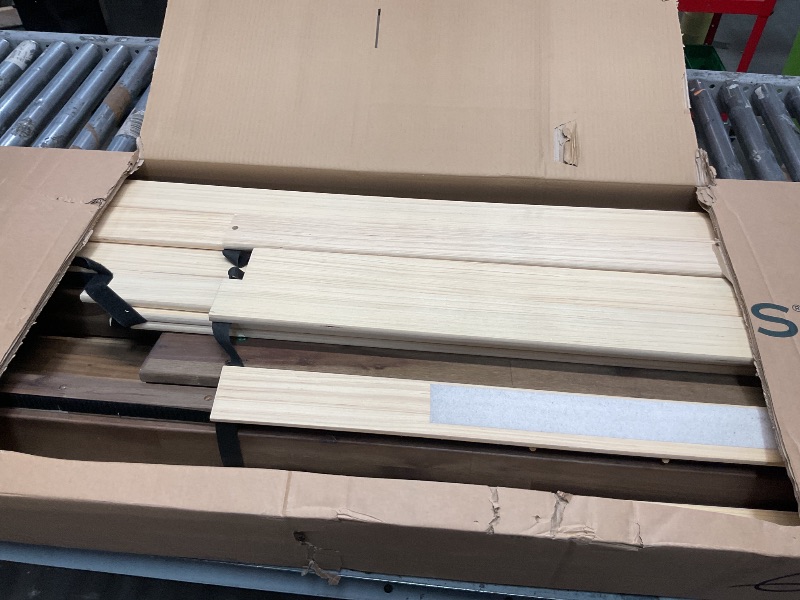 Photo 1 of ****parts only***ZINUS Ellie 14 Inch Queen Bamboo Platform Bed Frame, Wood Slat Support, No Box Spring Needed, Easy Assembly, Brown
