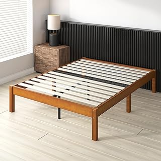 Photo 1 of ****parts only***ZINUS Ellie 14 Inch Queen Bamboo Platform Bed Frame, Wood Slat Support, No Box Spring Needed, Easy Assembly, Brown

