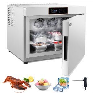 Photo 1 of **** PARTS ONLY, MINOR DENTS/ DAMAGE , MISSING HARDWARE ****
Commercial Blast Freezer, 80 L / 2.8 Cu.ft Blast Chiller with 3 Trays, Blast Chiller Freezer Chest with 4 Freezing Modes, Stainless Steel Food Blast Freezer with Casters for Restaurant, Seafood
