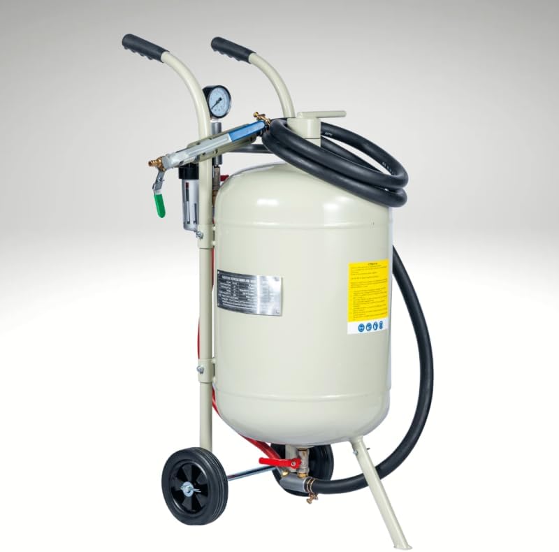 Photo 1 of *****************MISSING MULTIPLE PIECES************
BPAC Portable Sand Blaster 40 L - Mobile Pressure Aerogommeuse - Pneumatic Sandblaster for Cleaning or Stripping Surfaces
