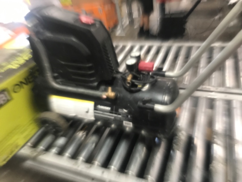 Photo 1 of *************COMPRESSOR DAMAGED, NEEDS REPAIRED****************
Husky 8 Gal. 150 PSI Portable Electric Oil-Free Horizontal Hotdog Air Compressor with Rubber Wheels and 1-Quick Coupler