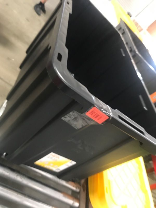Photo 1 of ************MISSING LID***********
77 Gal. Tough Storage Tote with Wheels