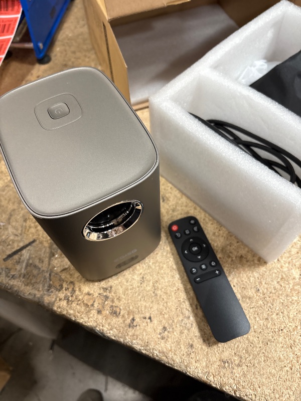 Photo 1 of [One-Button Focus] Projector with WiFi and Bluetooth, 4K Outdoor Projector with Carry Bag, Portable Movie Projector with Zoom Function, Home Theater Projector for Phone/TV Stick/PC