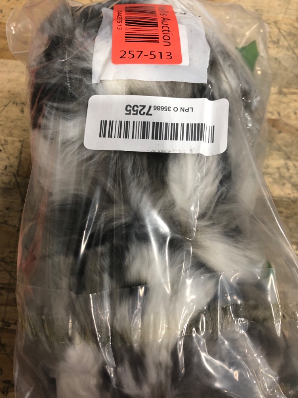 Photo 1 of Living Nature Grey Dutch Lop Eared Rabbit Stuffed Animal | Fluffy Rabbit Animal | Soft Toy Gift for Kids | 10 inches