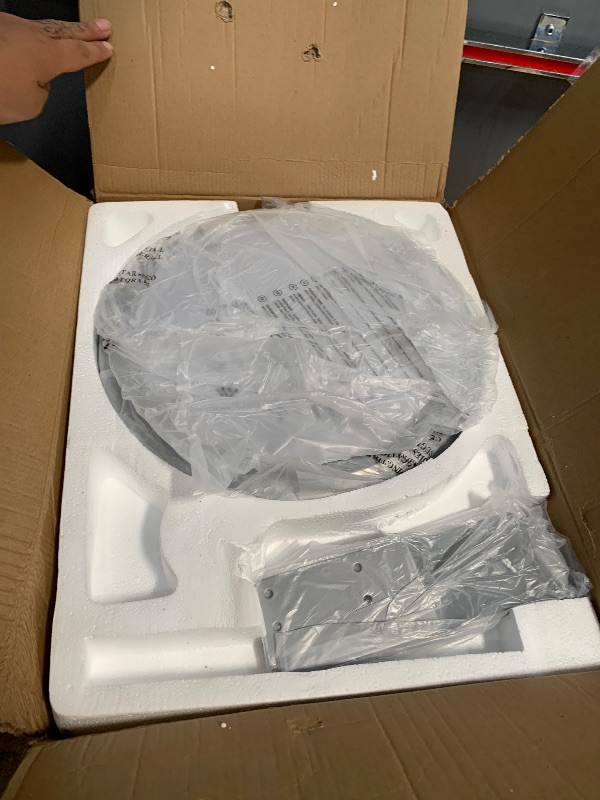 Photo 1 of TCL Ceiling Fans with Lights, 52 Inch Low Profile Ceiling Fan with Light and Remote Control, Flush Mount, DC Reversible Motor, Noiseless, 6 Speeds Ceiling Fan for Bedroom (Silver)