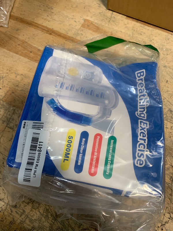 Photo 1 of Incentive Spirometer (WHITE02),Breathing Exercise Device for Lungs,Breathing Trainer for Adults,5000ml Volume Measurement with Flow Rate Indicator