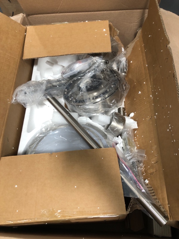 Photo 1 of ***PARTS ONLY***Fanbulous 65 Inch Ceiling Fans with Lights and Remote, Brushed Nickel Ceiling Fan with 8 Dual-Color Blades, Indoor/Outdoor Large Ceiling Fans, Reversible DC Motor, 6-Speed, 3CCT for Living Porch Patio