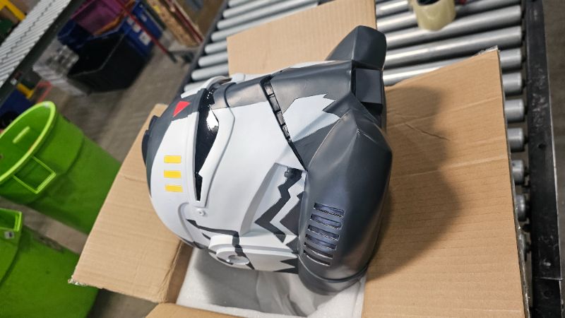 Photo 1 of ***PARTS ONLY**Playcoshow Peace Helmet Cosplay Adult Silver Resin Full Head Mask for Halloween Masquerade Costume Accessories
