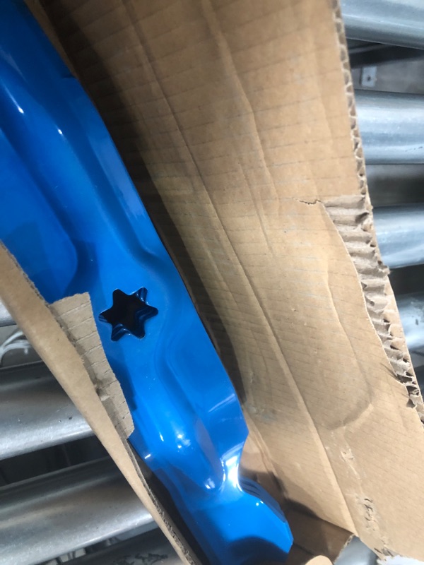 Photo 1 of (3) 50" High-Lift Blades for 942-04053C Cub Cadet/Troy Bilt/MTD RZT 50 LT1050 LGT1050 LTX1050 LTX1050KW 50 inch Deck Lawn Mower Replace 742-04056 942-04056 742-04053A 742-04123 942-04053B, Blue