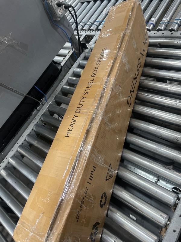 Photo 1 of (Missing screws) Qingzhou Box Spring Full Size Bed, 5 Inch High Metal Full Size Box Spring Only, Heavy Duty Mattress Foundation with Fabric Cover, Easy Assembly, Quiet Noise Free, Non Slip, Black