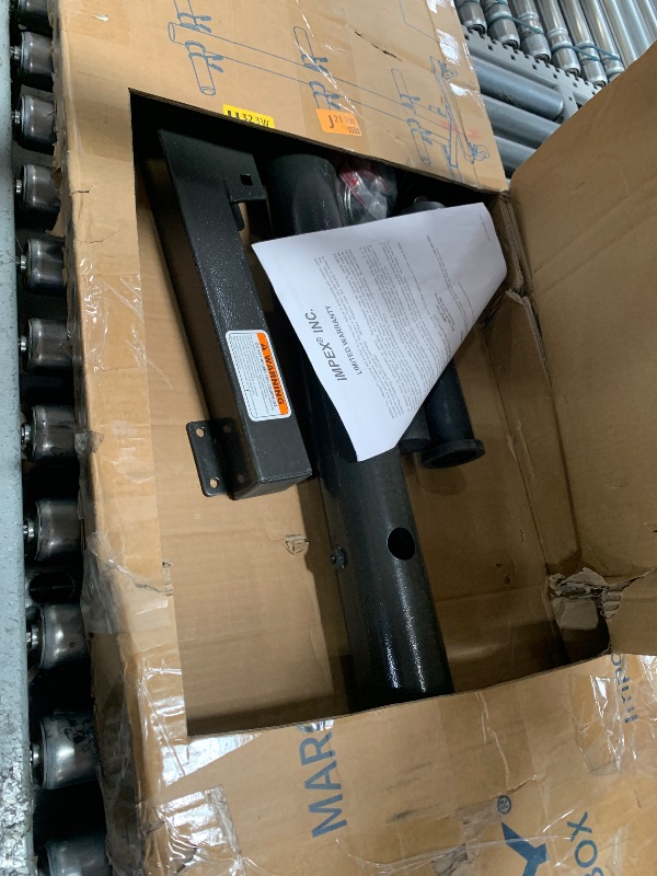 Photo 1 of (Used)(missing pieces) Marcy Olympic Weight Plate Rack for Two-Inch Plates Vertical Bar Holder for Home Gym PT-5856 , Black